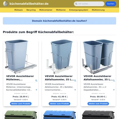 Screenshot küchenabfallbehälter.de