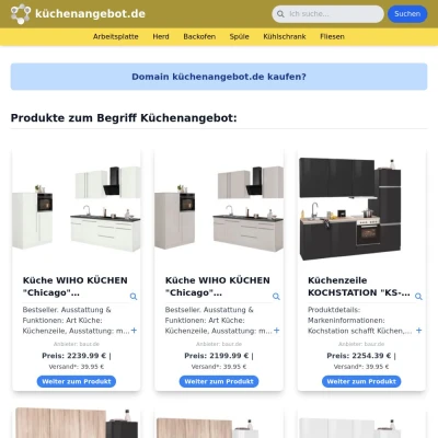 Screenshot küchenangebot.de