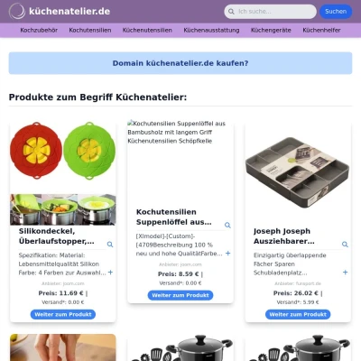 Screenshot küchenatelier.de