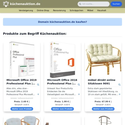 Screenshot küchenauktion.de