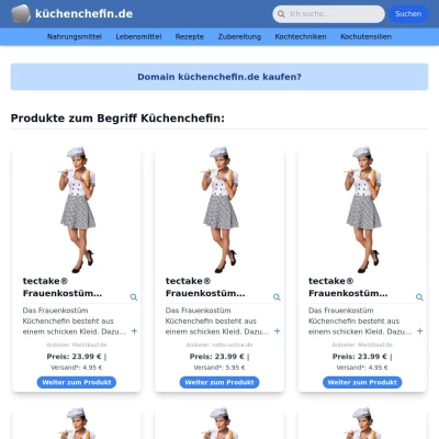 Screenshot küchenchefin.de
