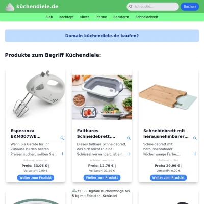 Screenshot küchendiele.de