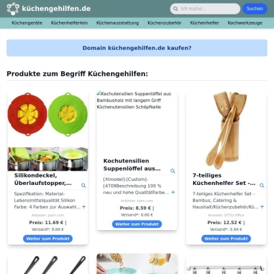 Screenshot küchengehilfen.de