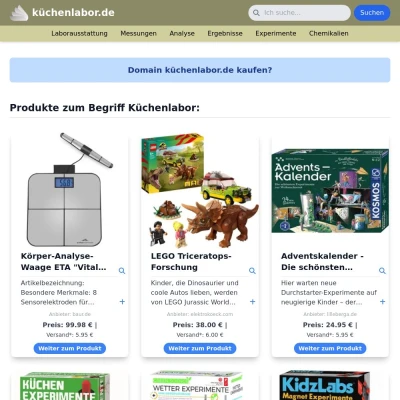 Screenshot küchenlabor.de
