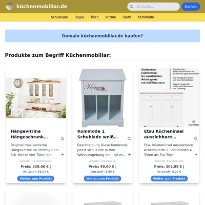 Screenshot küchenmobiliar.de