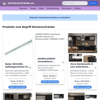 Screenshot küchenschränke.eu