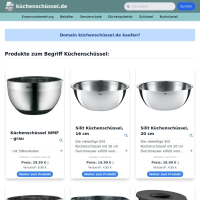 Screenshot küchenschüssel.de