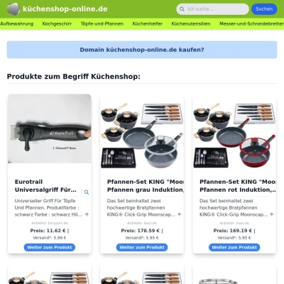 Screenshot küchenshop-online.de