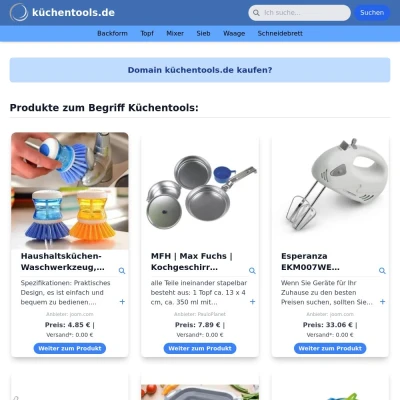 Screenshot küchentools.de