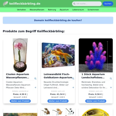 Screenshot keilfleckbärbling.de