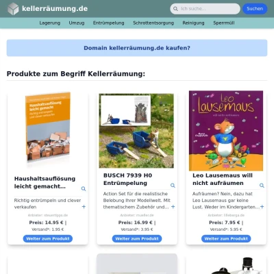 Screenshot kellerräumung.de