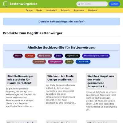 Screenshot kettenwürger.de