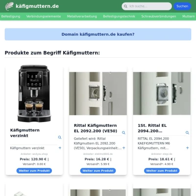 Screenshot käfigmuttern.de