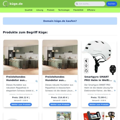 Screenshot küge.de