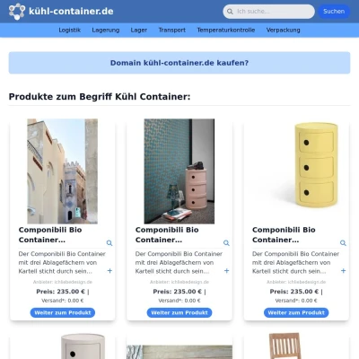 Screenshot kühl-container.de