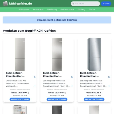 Screenshot kühl-gefrier.de