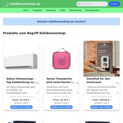 Screenshot kühlboxenshop.de