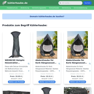 Screenshot kühlerhaube.de