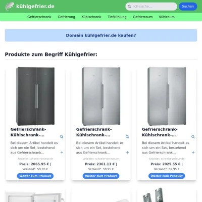 Screenshot kühlgefrier.de