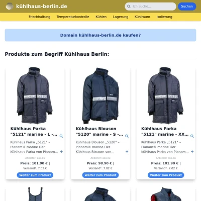 Screenshot kühlhaus-berlin.de
