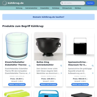 Screenshot kühlkrug.de