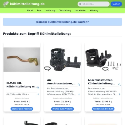 Screenshot kühlmittelleitung.de