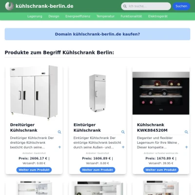 Screenshot kühlschrank-berlin.de