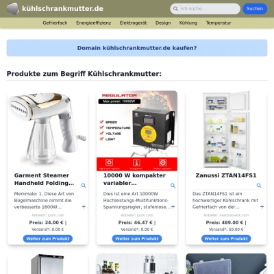 Screenshot kühlschrankmutter.de