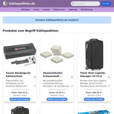 Screenshot kühlspedition.de