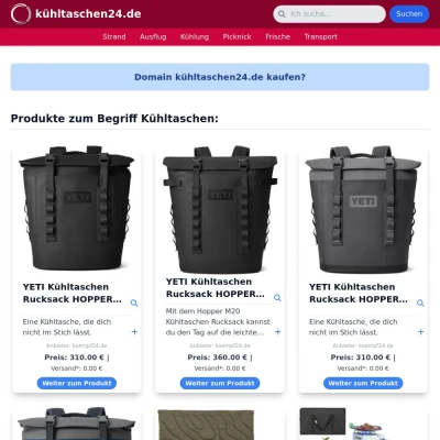 Screenshot kühltaschen24.de