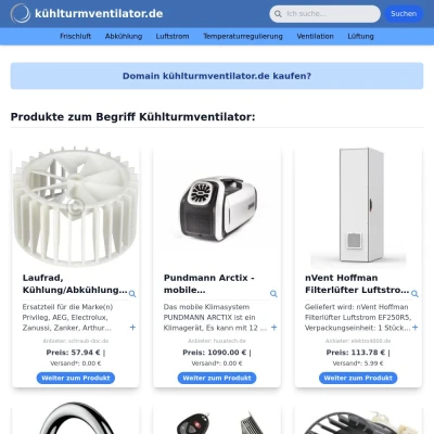 Screenshot kühlturmventilator.de