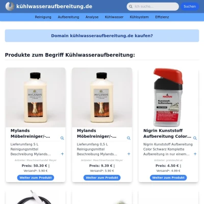 Screenshot kühlwasseraufbereitung.de