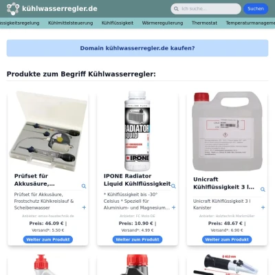 Screenshot kühlwasserregler.de