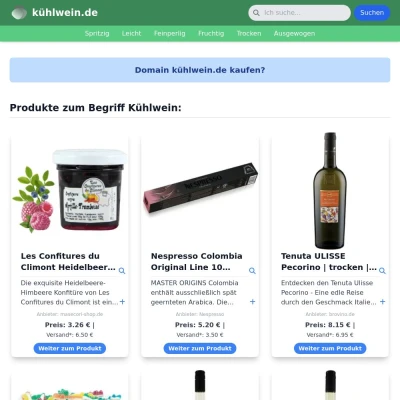 Screenshot kühlwein.de