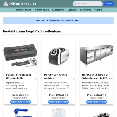 Screenshot kühlzellenbau.de