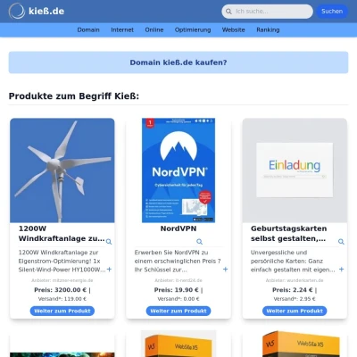 Screenshot kieß.de