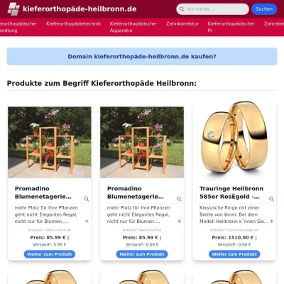 Screenshot kieferorthopäde-heilbronn.de