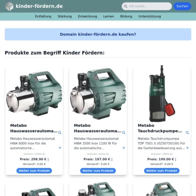 Screenshot kinder-fördern.de