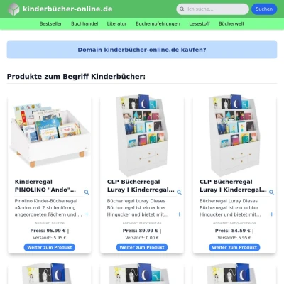 Screenshot kinderbücher-online.de