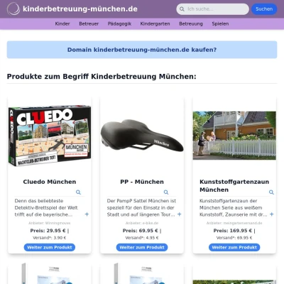 Screenshot kinderbetreuung-münchen.de