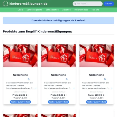 Screenshot kinderermäßigungen.de