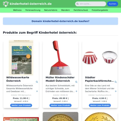 Screenshot kinderhotel-österreich.de