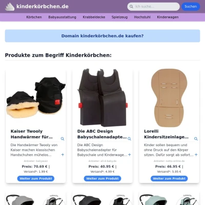 Screenshot kinderkörbchen.de