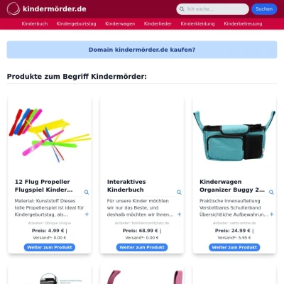 Screenshot kindermörder.de