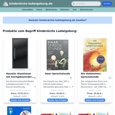 Screenshot kinderärzte-ludwigsburg.de