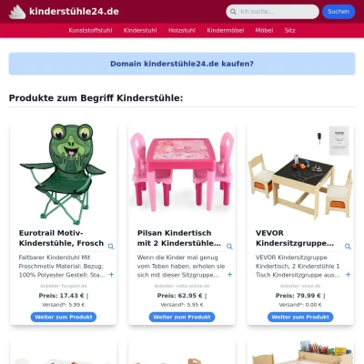 Screenshot kinderstühle24.de