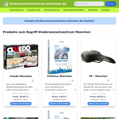 Screenshot kinderwunschzentrum-münchen.de