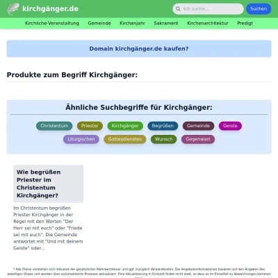 Screenshot kirchgänger.de