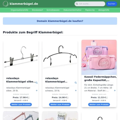 Screenshot klammerbügel.de