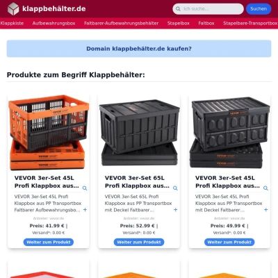 Screenshot klappbehälter.de